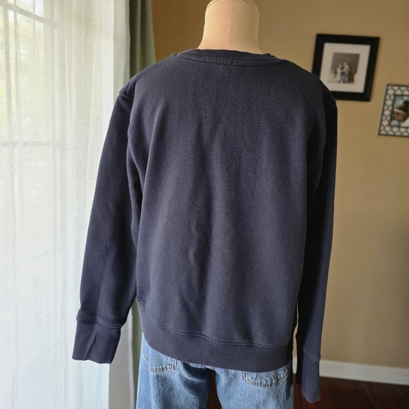 Champion Women's L Navy Blue Orange Princeton Crewneck Sweatshirt EUC - Picture 7 of 11